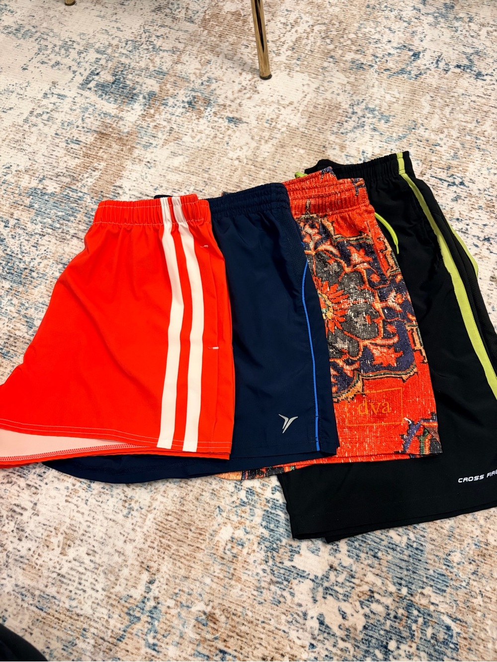 Men's Performance Athletic Shorts — Red, Navy, Black